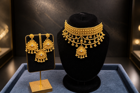 Gold Layered Necklace Set
