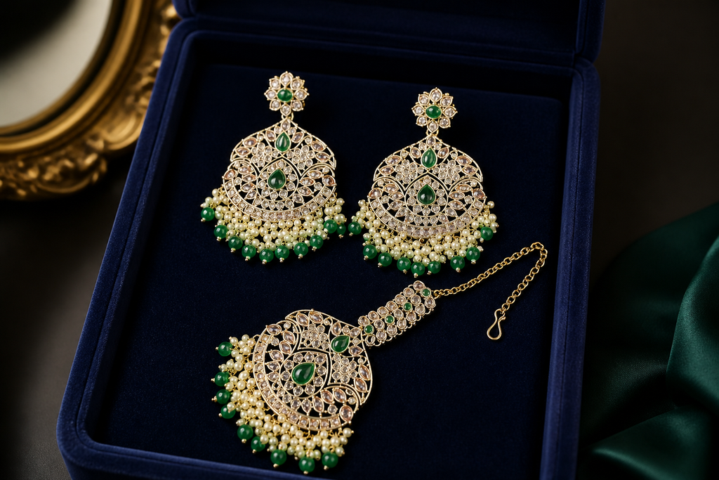 Earrings and Tikka Set