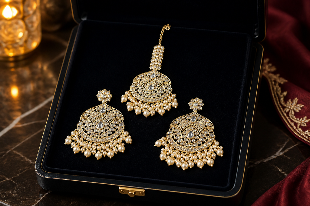 Earrings and Tikka Set