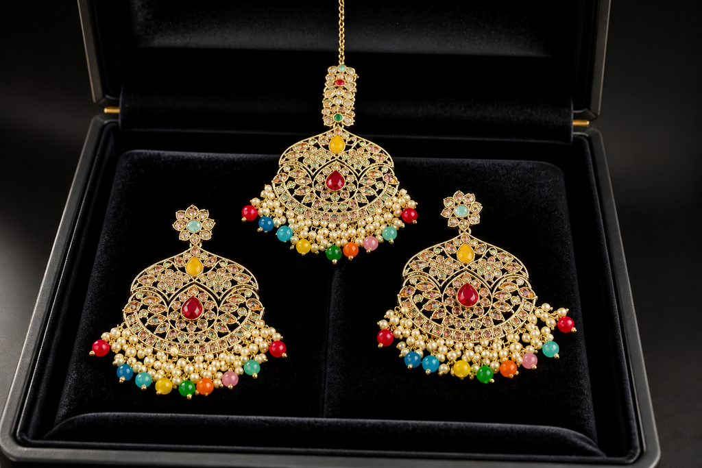 Earrings and Tikka Set