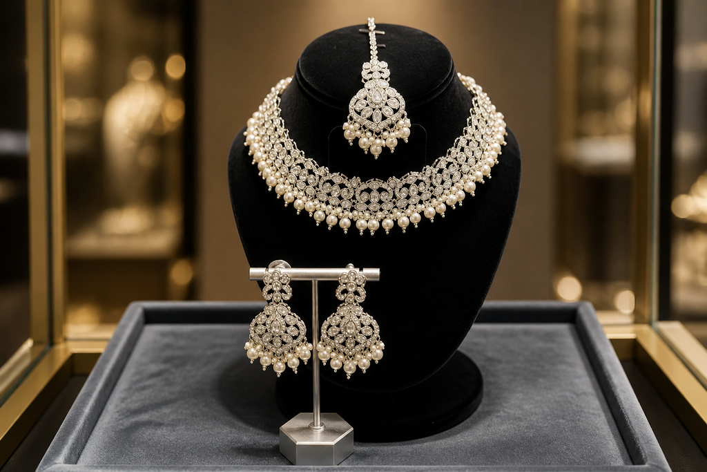 Kundan Polki Necklace Set