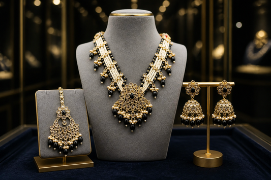 Ruban Faux Kundan Choker Necklace Set