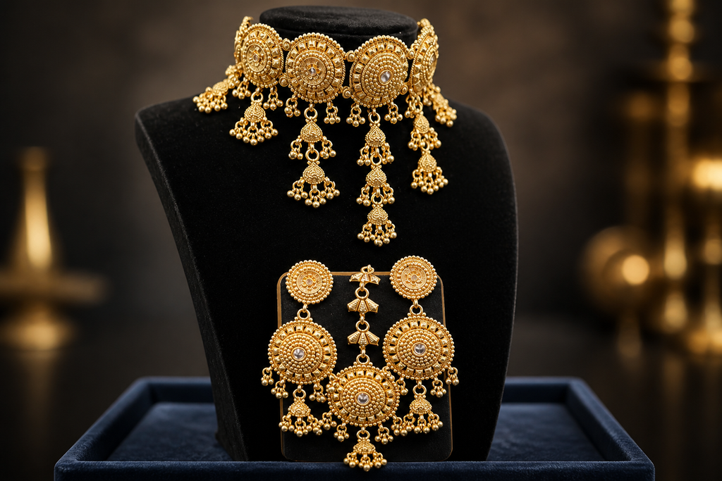 Gold-tone Choker Set