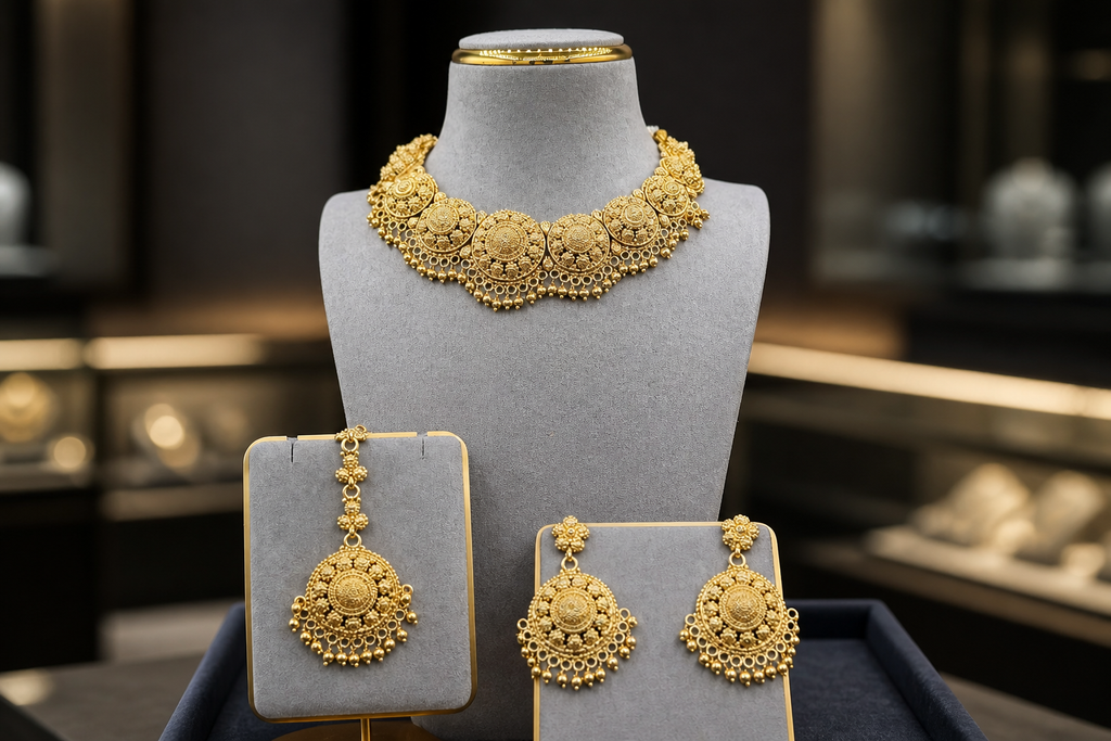 Antique Gold-Tone Necklace Set